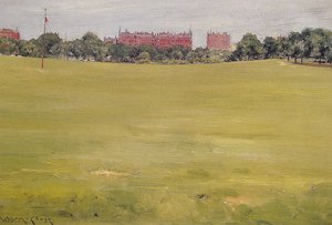 Uitzicht vanuit Central Park door William Merritt Chase